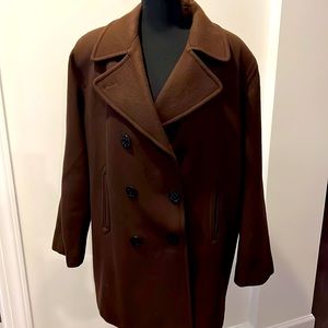 Brown Double-Breasted Coat